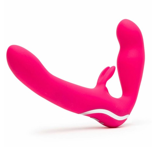 Wibrator strap-on - Happy Rabbit Strapless Strap-On Pink